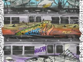 Urban Angler Buff NYC Subway Graffiti