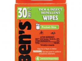 Ben's 30 Wipes Travel Pack