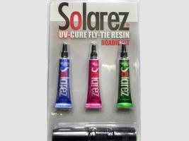 Solarez Fly-Tie UV Resin Roadie Kit 3pk (with UVA Lamp)