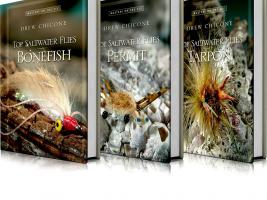 Top Saltwater Flies Bonefish, Tarpon, Permit Three-Volume Set by Drew Chicone